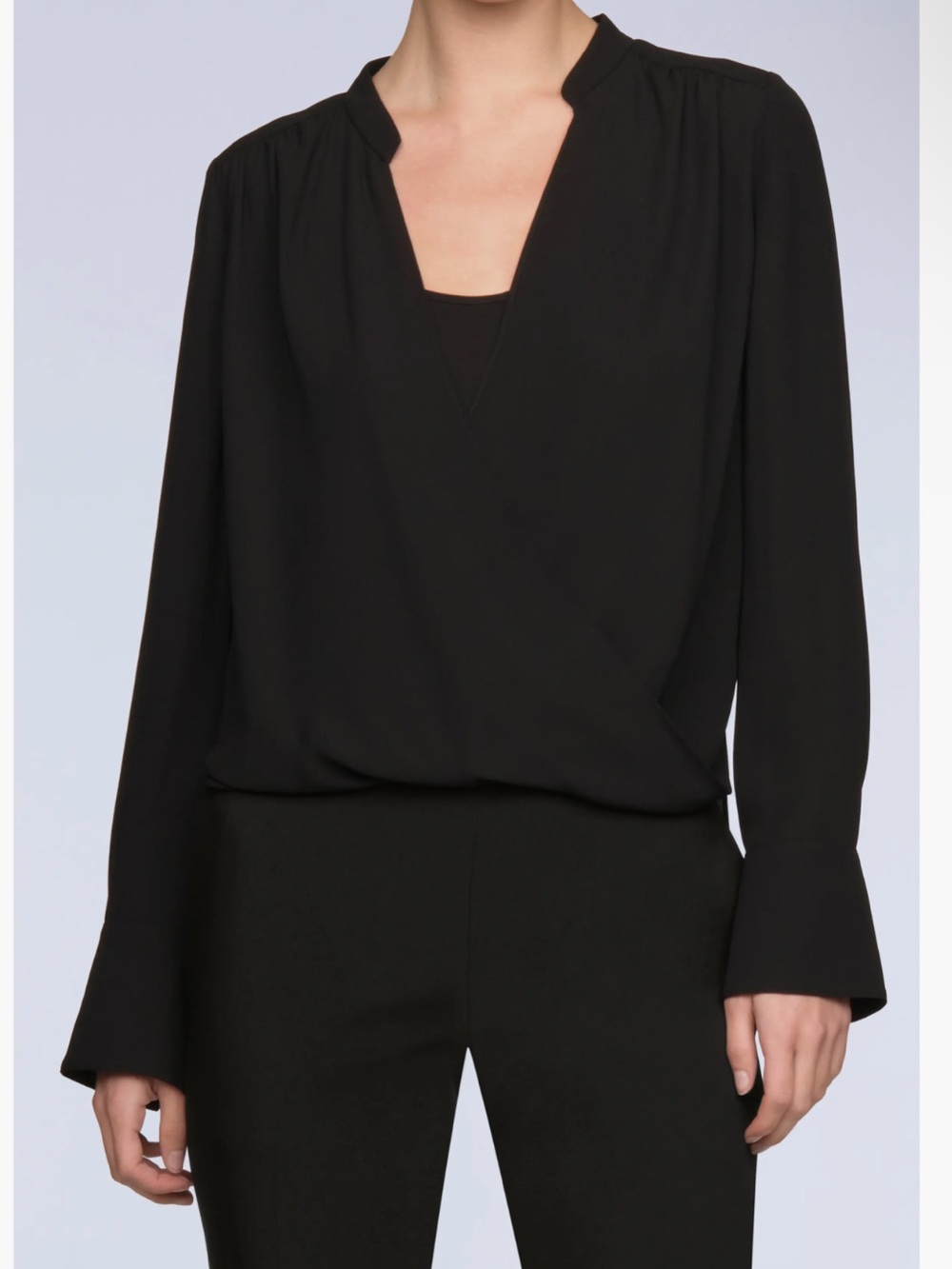 BCBGMaxAzria Black Jocelyn Top Size Medium